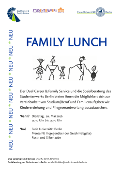 family lunch - Freie Universität Berlin