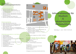 Informationstag für Studium & akademische Weiterbildung