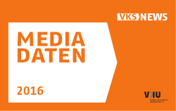 Mediadaten 2016 der VKS-NEWS