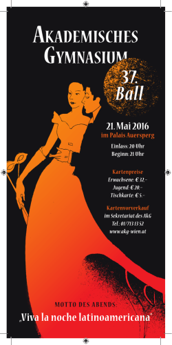 37. Ball - im Akademischen Gymnasium Wien I
