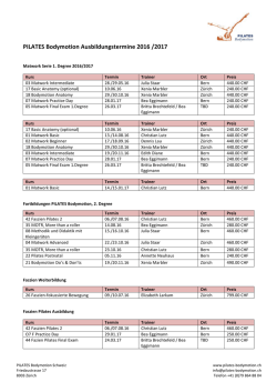 Übersicht Ausbildungstermine 2016/ 2017 als PDF