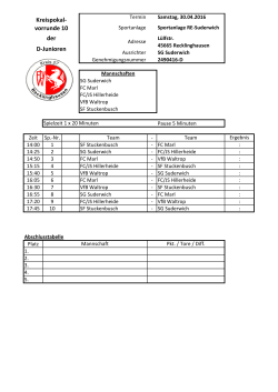 Kreispokal- vorrunde 10 der D-Junioren