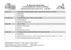 Gottesdienste - St.Mari&auml; Himmelfahrt Wiehl