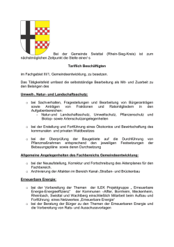 ist zum n&auml;chstm&ouml;glichen Zeitpunkt die Stelle einer/ s Tariflich