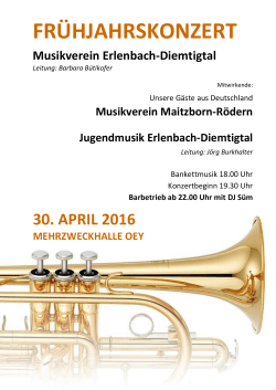 Programm - Musikverein Erlenbach