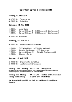Programm 2016 - Spvgg Söllingen