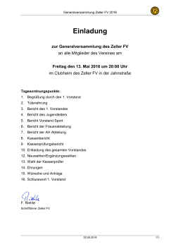 Einladung