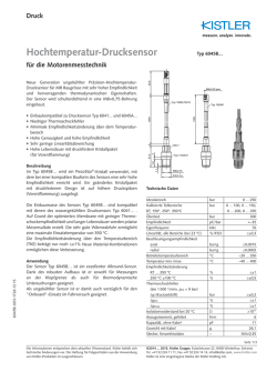 Hochtemperatur-Drucksensor