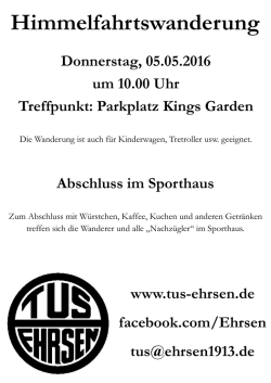 Info hier - TuS Ehrsen