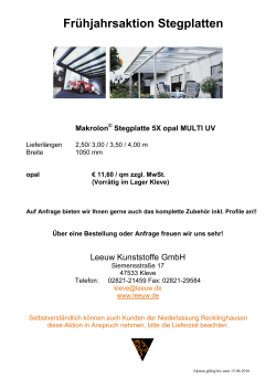 Aktion_Stegplatten - Leeuw Kunststoffe GmbH