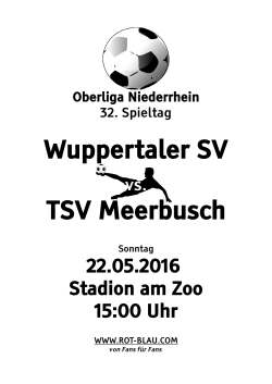 Wuppertaler SV TSV Meerbusch - Rot