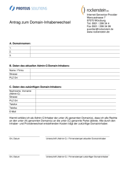 Domain-Inhaberwechsel