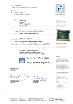 ift Rosenheim Pr&uuml;fbericht vom 2. Mai 2016 als PDF