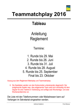 Infos Team-Matchplay