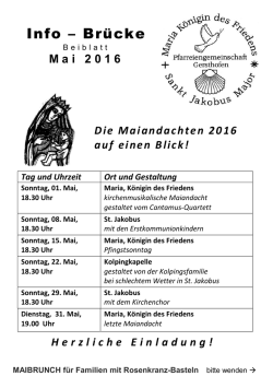 Info &ndash; Br&uuml;cke