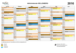 Abfuhrkalender 2016 - Gemeinde Bellenberg