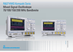 HMO Kompakt Serie, Mixed-Signal-Oszilloskope