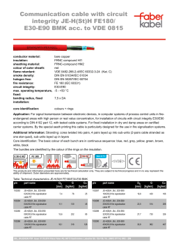 Communication cable with circuit integrity JE-H(St