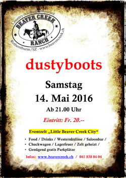 Samstag 14. Mai 2016 - Beaver Creek Ranch