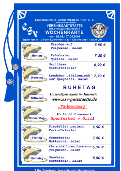 2.5. - 7.5. - Eisenbahner-Sportverein Ludwigshafen
