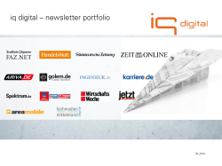 iq digital &ndash; newsletter portfolio