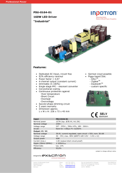 PSU-0164-01 • LED-Driver • Industrial • 160W