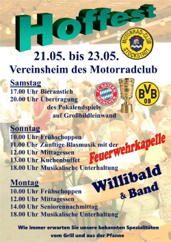 Flyer Hoffest 2016 - Motorradclub Stockstadt