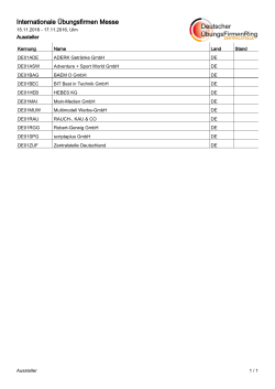 Internationale Übungsfirmen Messe