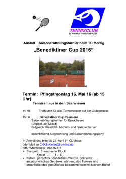 Benediktiner Cup 2016