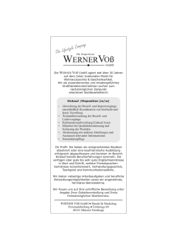 Einkauf - Werner Voß GmbH