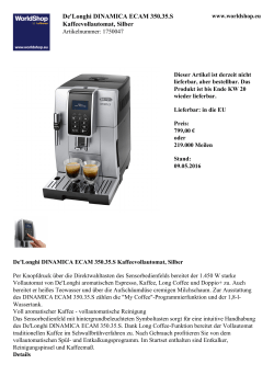 De`Longhi DINAMICA ECAM 350.35.S Kaffeevollautomat, Silber