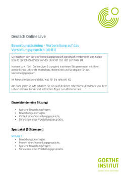 Deutsch Online Live