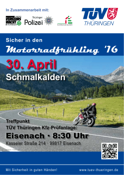 30. April - TÜV Thüringen