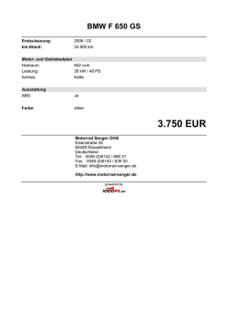 Detailansicht BMW F 650 GS
