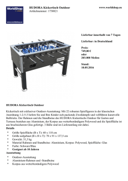 HUDORA Kickertisch Outdoor