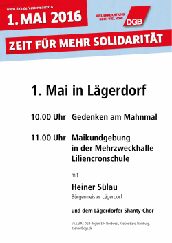1. Mai in Lägerdorf