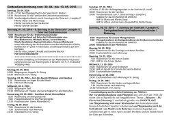 Gottesdienstordnung vom 06