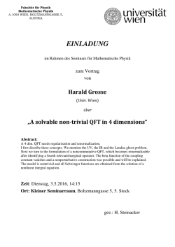 EINLADUNG - Fakult&auml;t f&uuml;r Physik