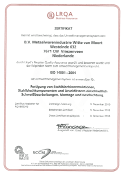 ISO 14001:2004 - Witte van Moort