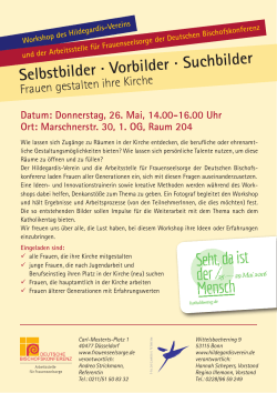 Flyer: Workshop Frauen - Hildegardis