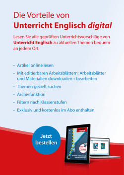 Die Vorteile von Unterricht Englisch digital