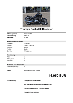 Detailansicht Triumph Rocket III Roadster