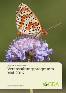 Veranstaltungskalender Mai 2016