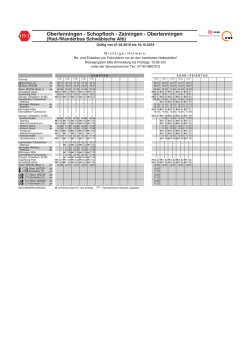 Fahrplan Rad