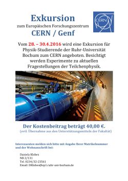 CERN Exkursion - Ruhr