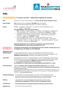 Infos - ODLO Halbmarathon Ingolstadt