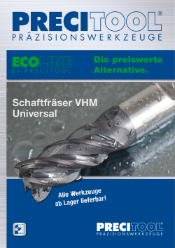 Schaftfräser VHM Universal