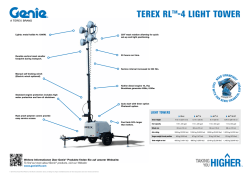 TEREX RLTM-4 LIGHT TOWER