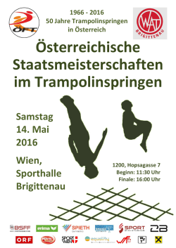Plakat Staats Trampolin 2016
