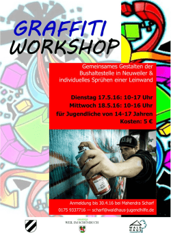 Graffitti-Workshop / Jugendreferat